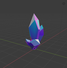 Crystal in Lowpoly 3D