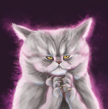 Evil Cat Illustration
